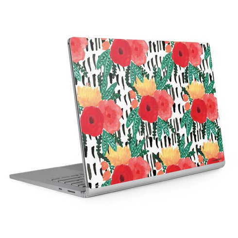 Bouffants and Broken Hearts Bouquets Print 3 Surface Book 2 15in Skin